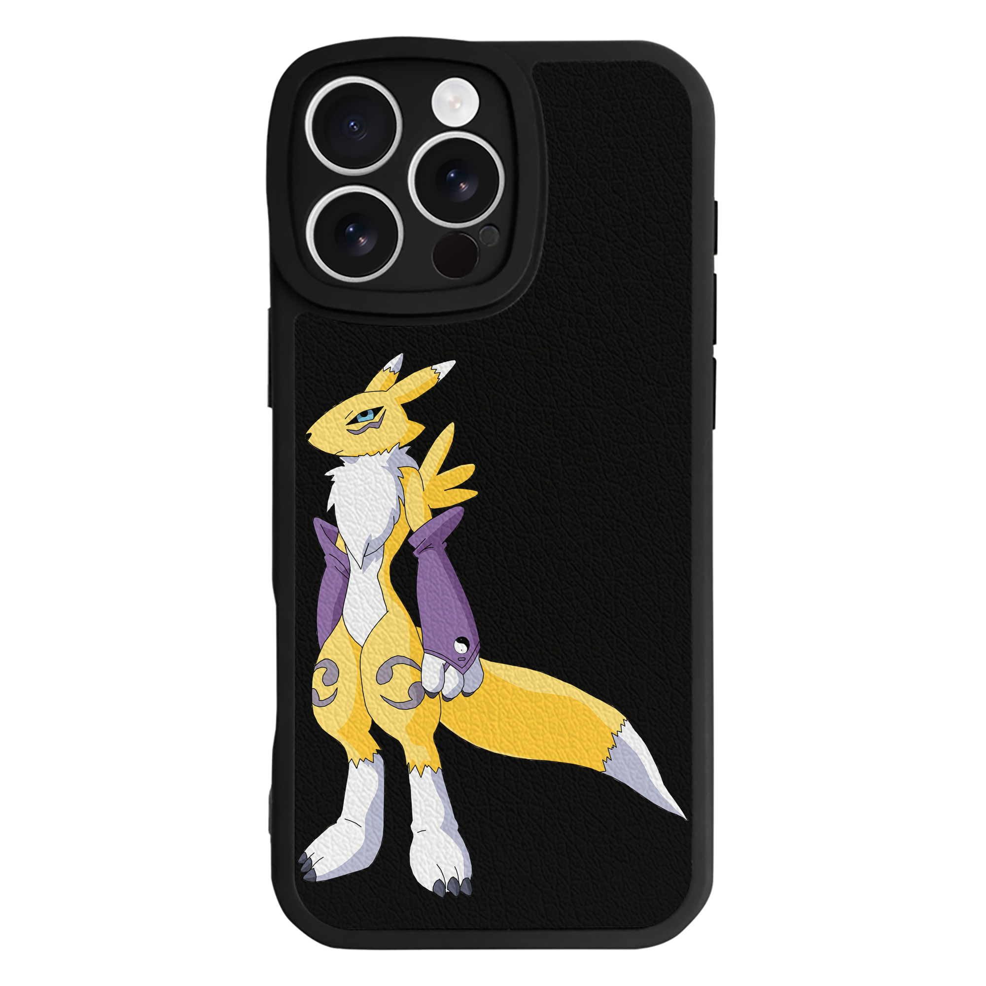 （画像用） Digimon デジタルモンスター/デジモン 【iPhone 16シリーズ対応】シリコンスマホケース（レザー調） 材質：シリコン